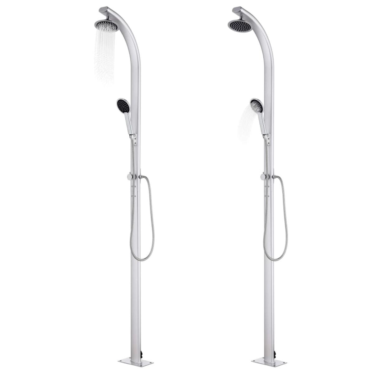 Ducha de jardín de aluminio 215 cm