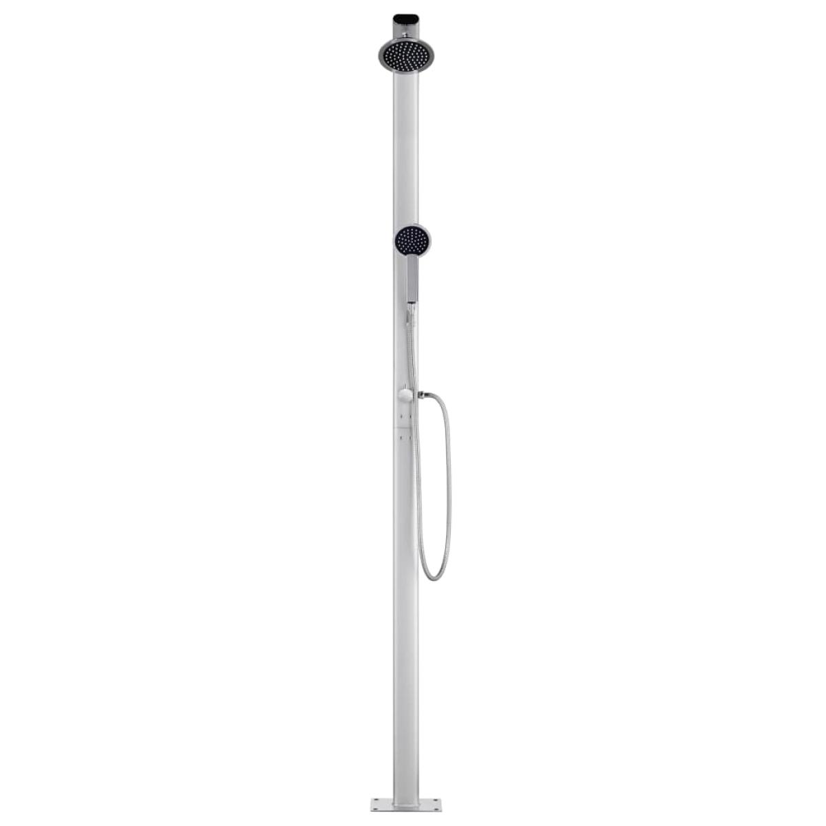 Ducha de jardín de aluminio 215 cm