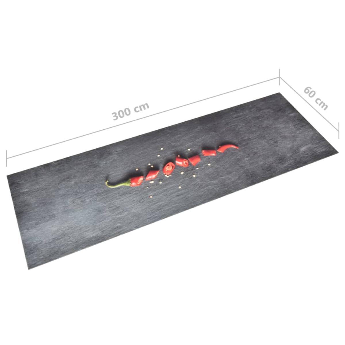 Alfombra de cocina lavable Pepper 60x300 cm