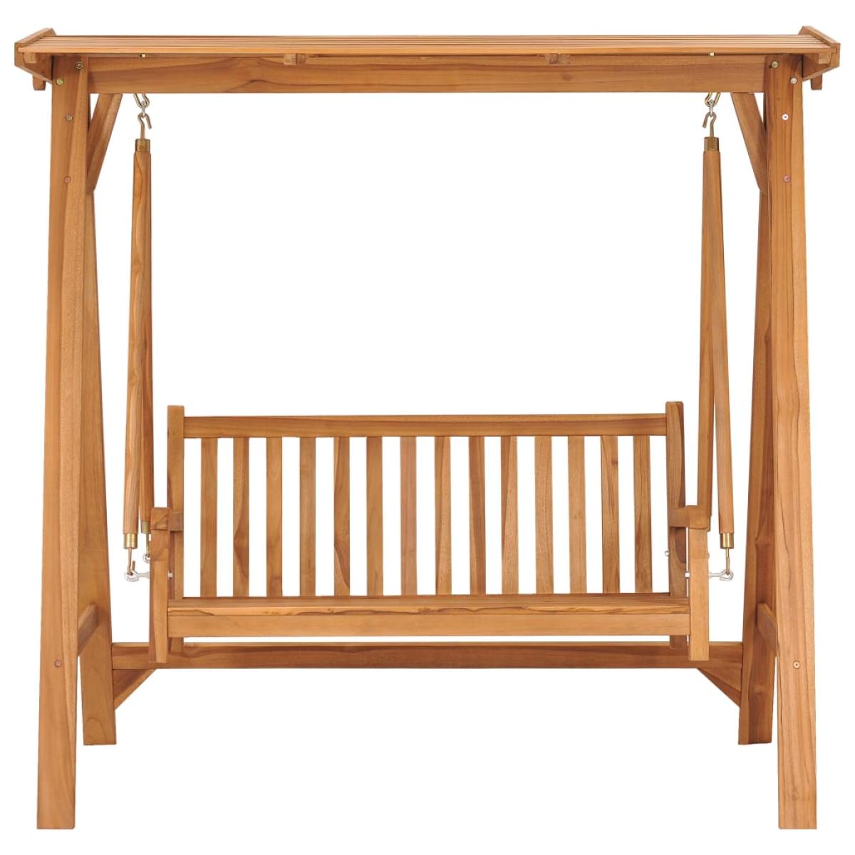 Banco balancín de madera maciza de teca 170 cm 