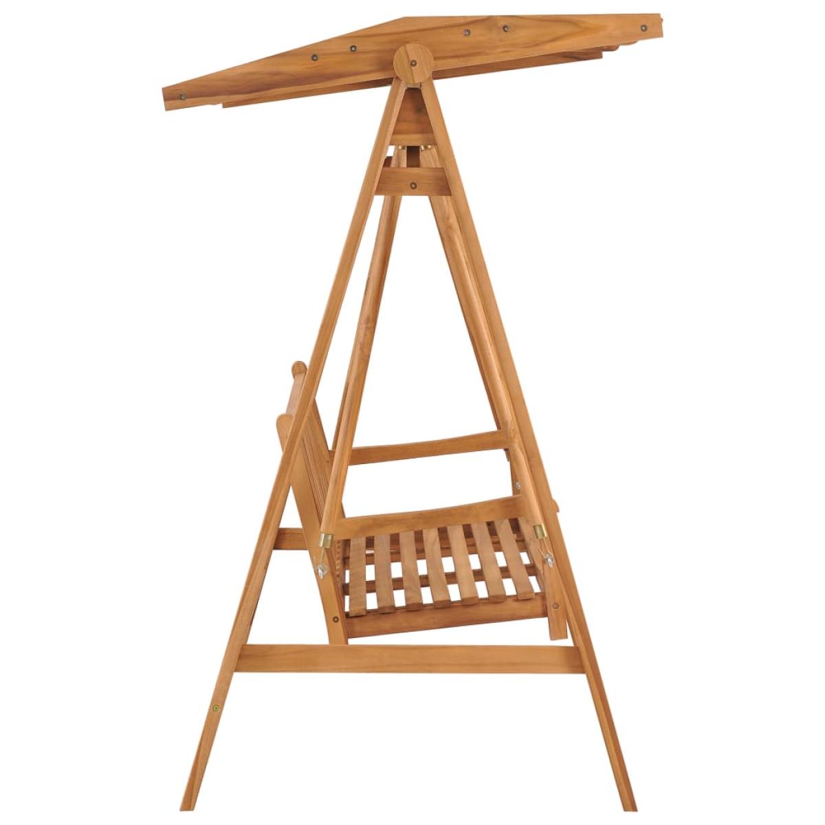 Banco balancín de madera maciza de teca 170 cm 