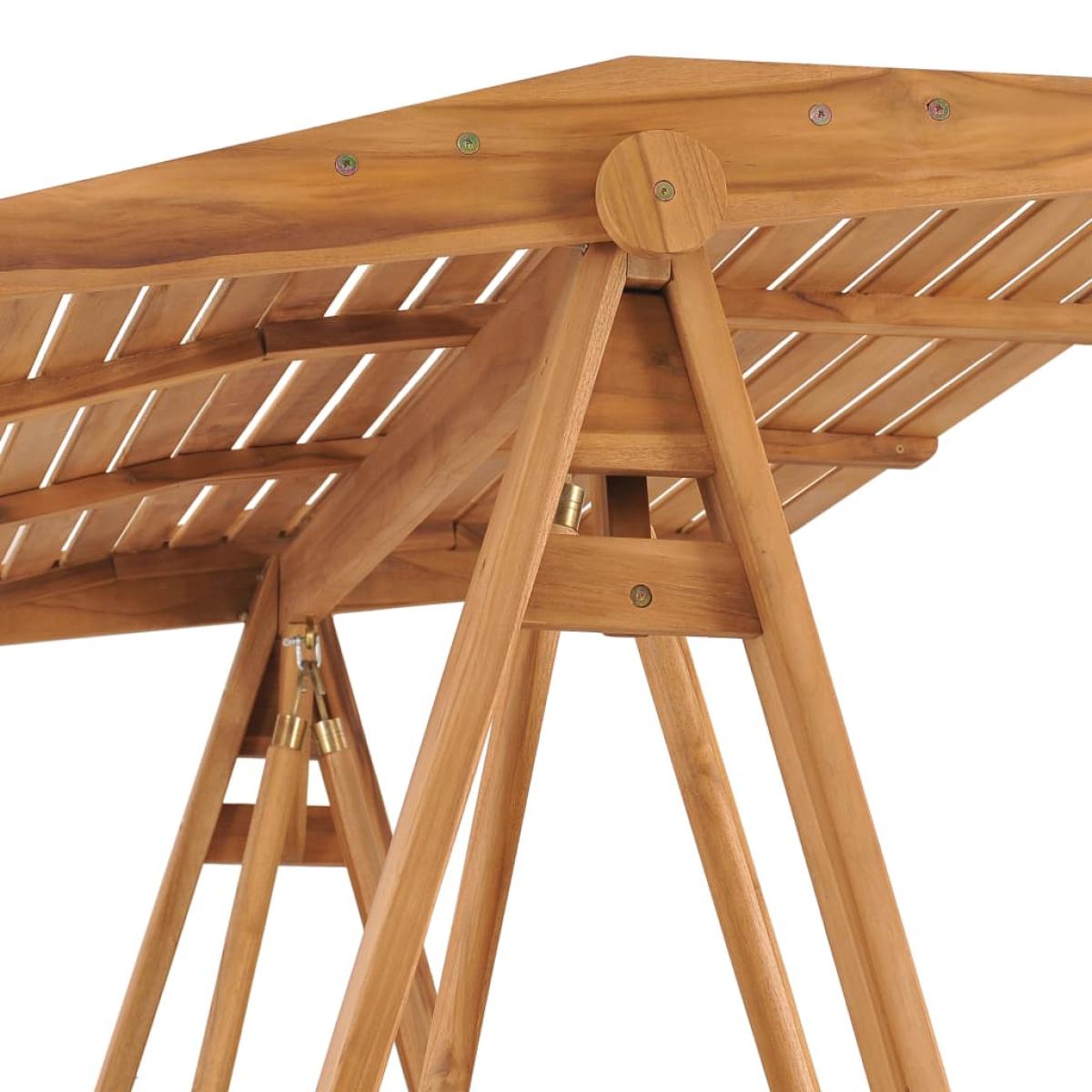 Banco balancín de madera maciza de teca 170 cm 