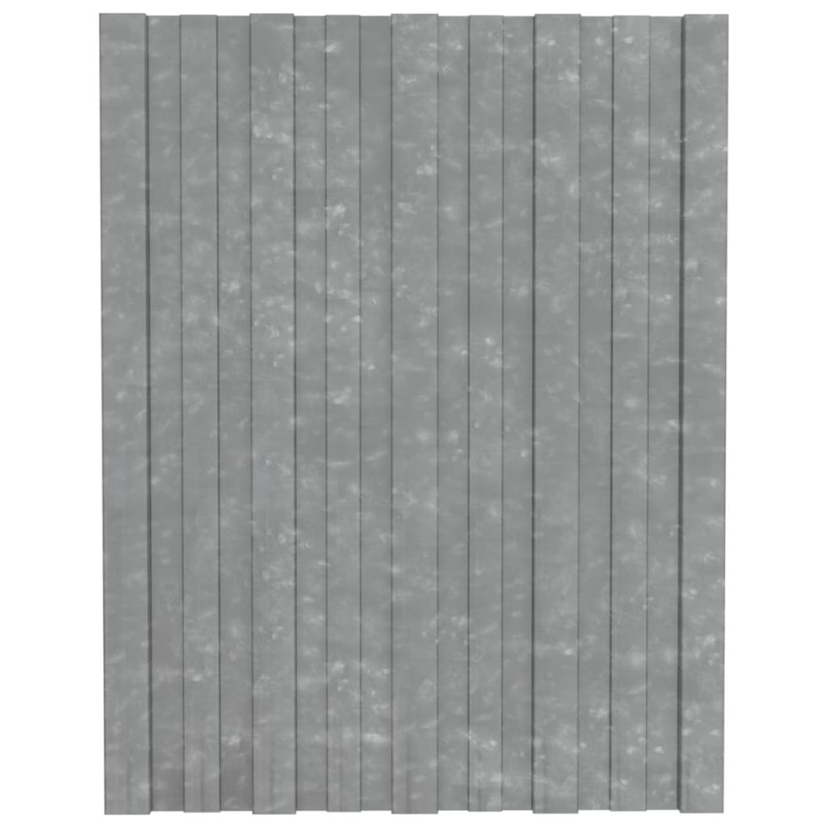 Panel para tejado acero galvanizado plata 36 unidades 60x45 cm