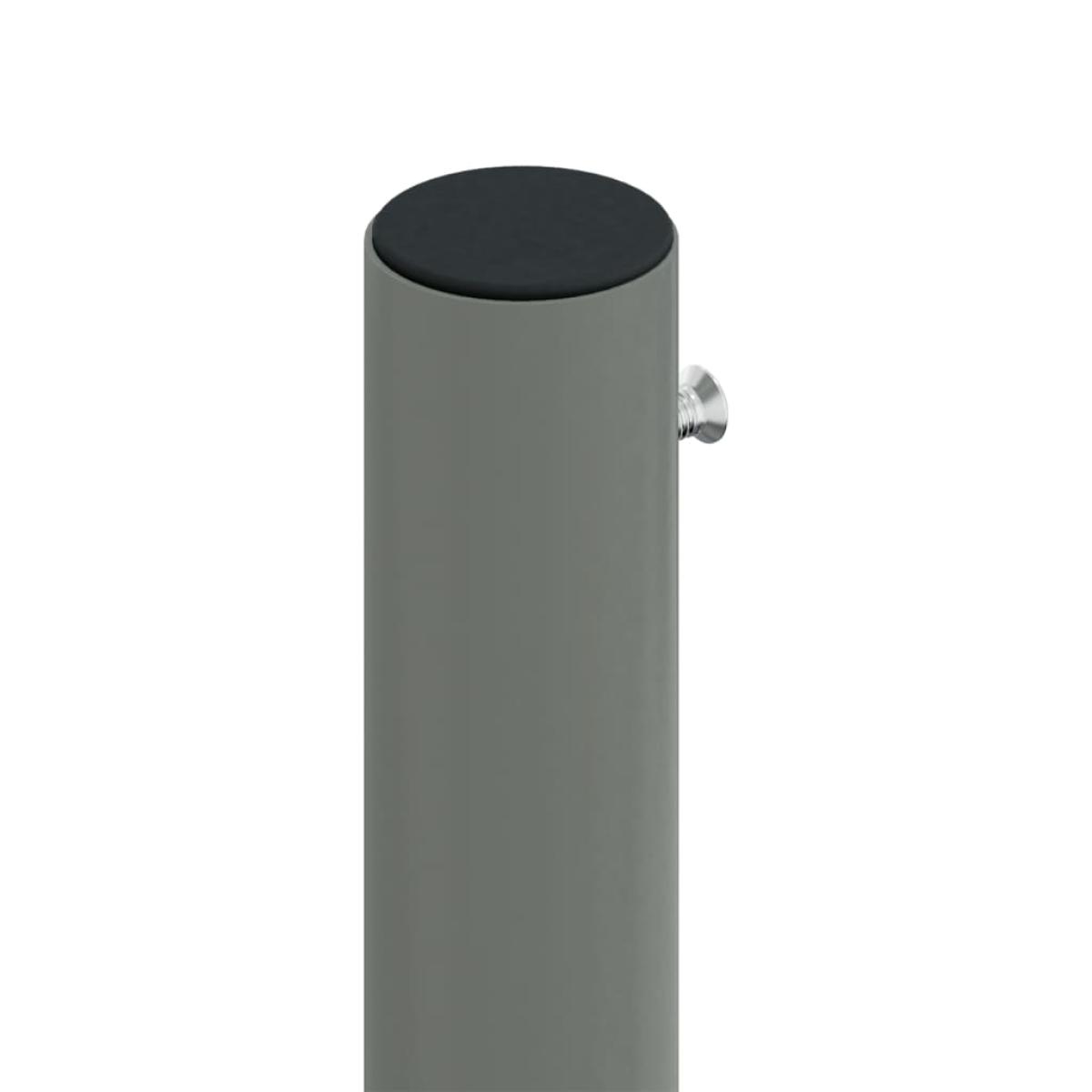Toldo lateral retráctil marrón 140x600 cm