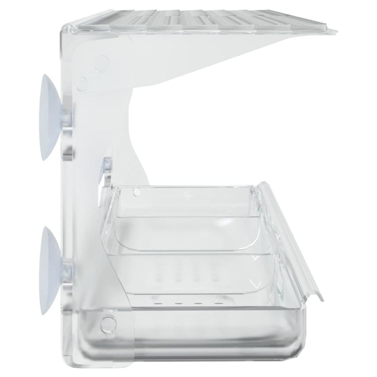 Comedero de pájaros para ventanas 2 uds acrílico 30x12x15 cm