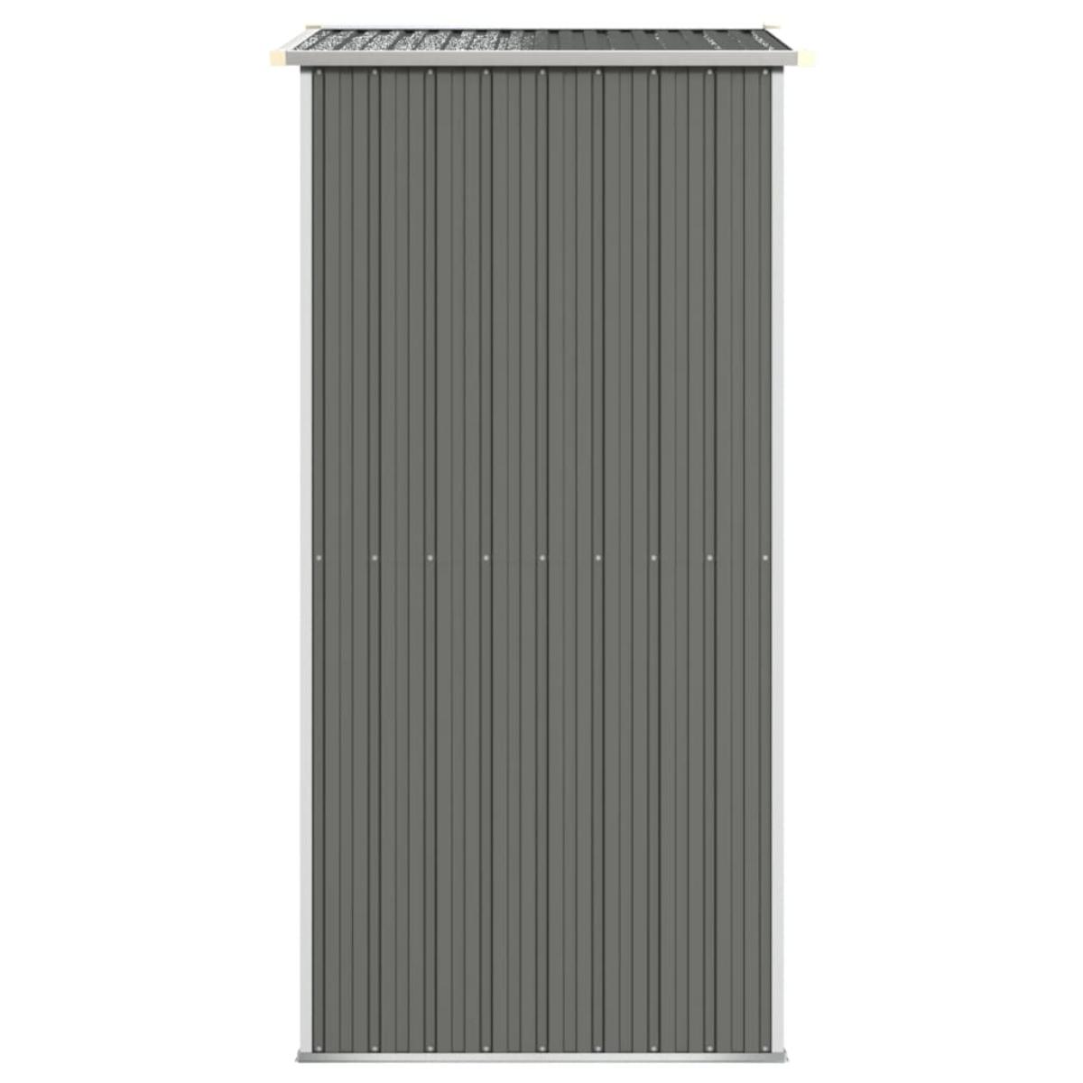 Cobertizo de jardín acero galvanizado gris claro 192x108x223 cm