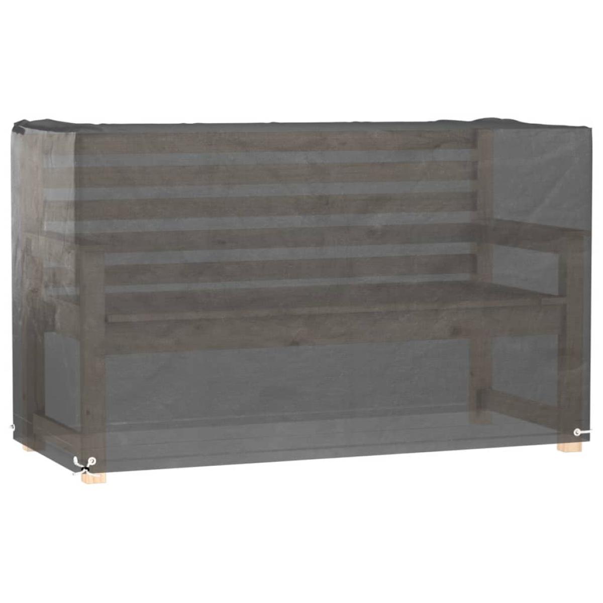 Funda para muebles de jardín 8 ojales rectangular 125x55x75 cm