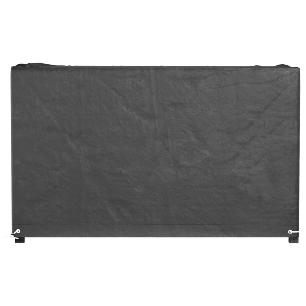 Funda para muebles de jardín 8 ojales rectangular 125x55x75 cm