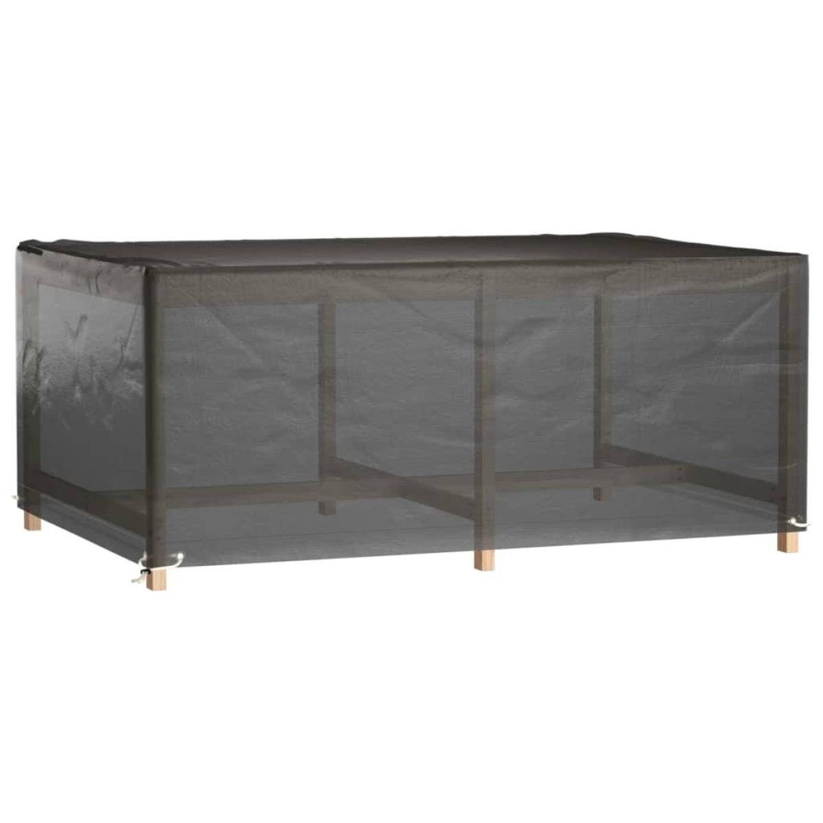 Funda para muebles de jardín 8 ojales rectangular 180x122x75 cm