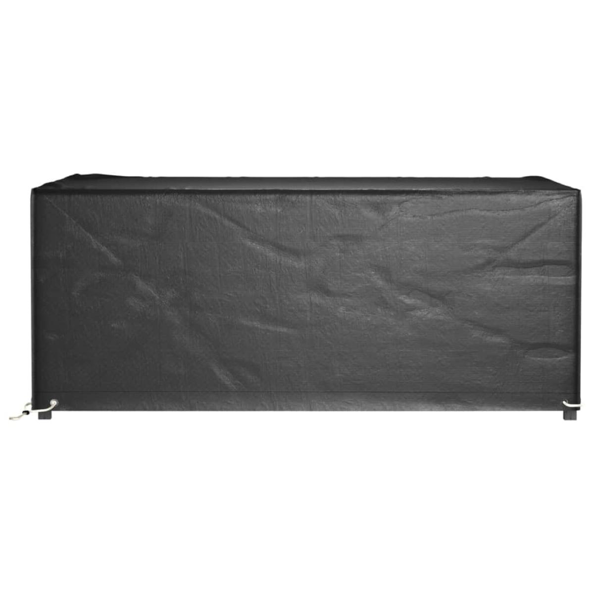 Funda para muebles de jardín 8 ojales rectangular 180x122x75 cm