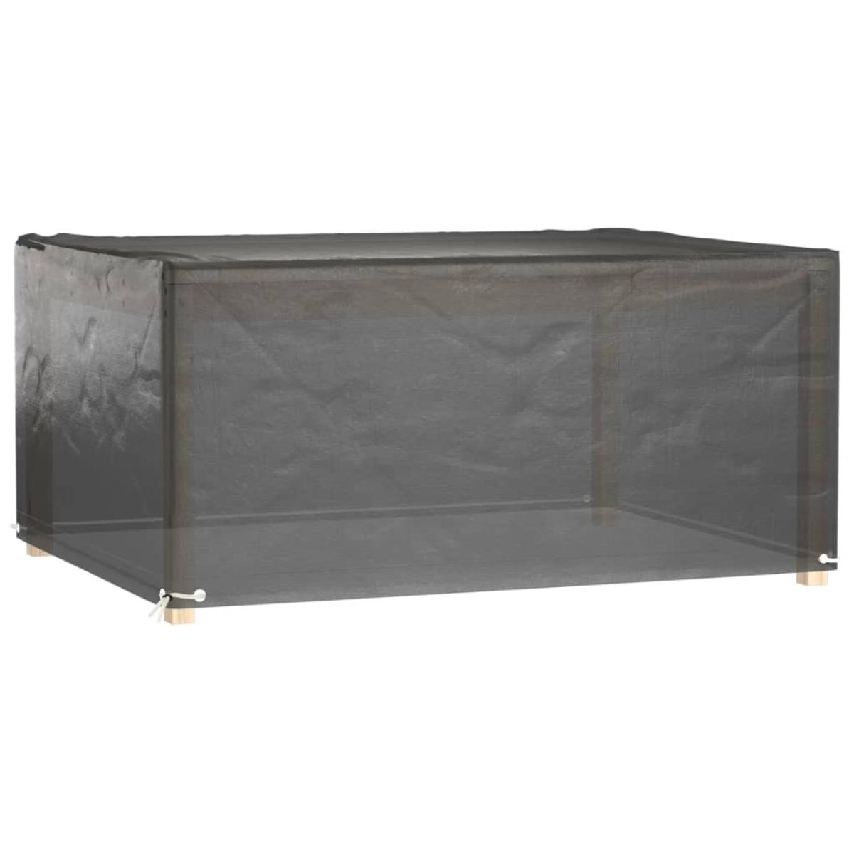 Funda para muebles de jardín 8 ojales rectangular 180x135x80 cm
