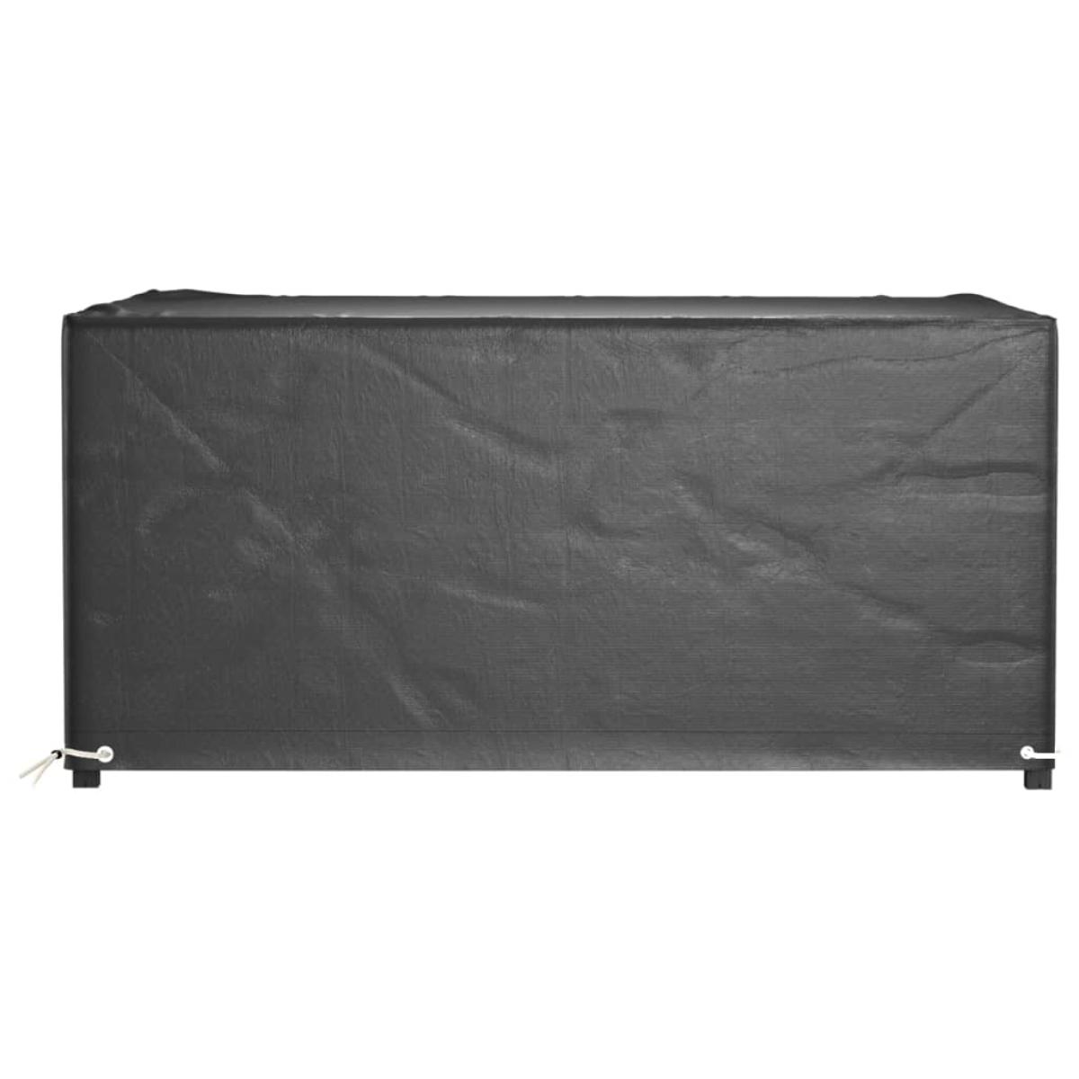 Funda para muebles de jardín 8 ojales rectangular 180x135x80 cm