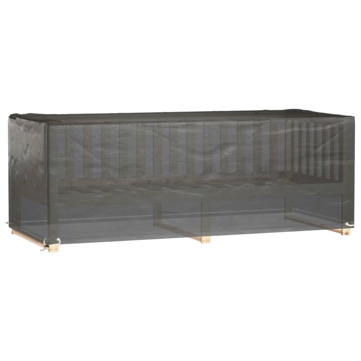 Funda para muebles de jardín 8 ojales rectangular 192x82x65 cm