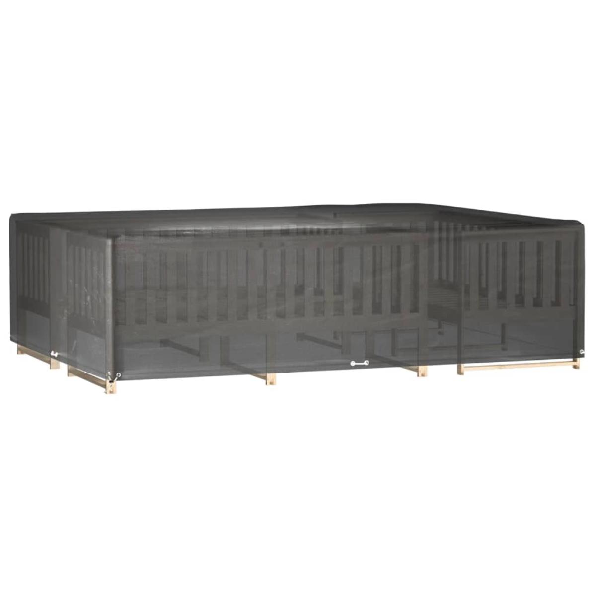 Funda para muebles jardín 16 ojales rectangular 300x200x75 cm