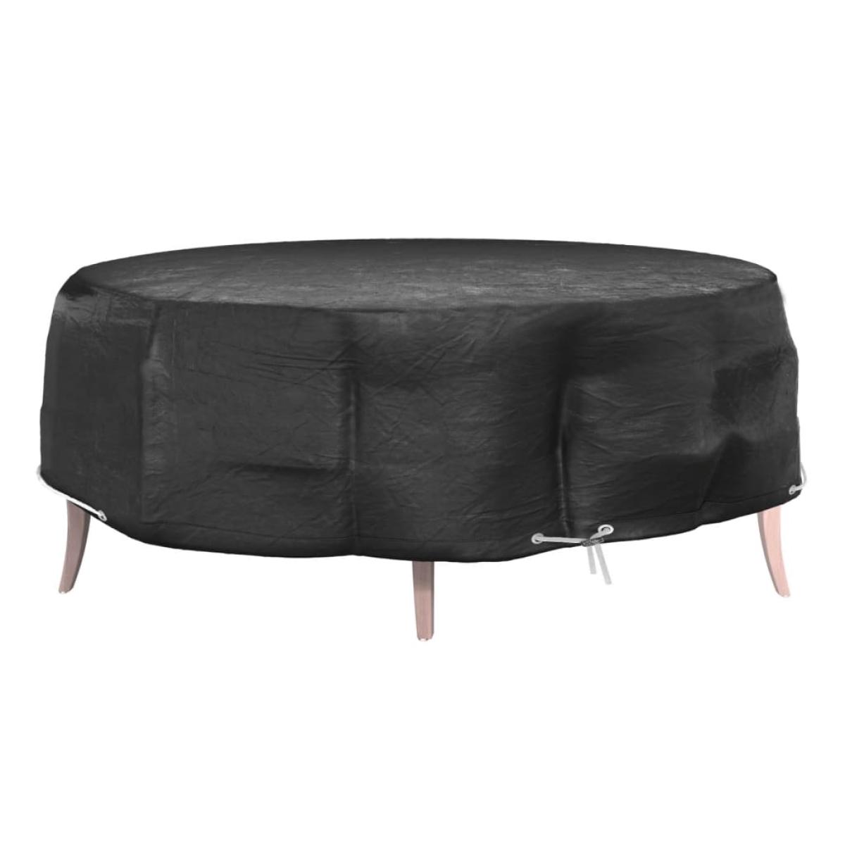 Funda para muebles de jardín 8 ojales redonda Ø188x50 cm