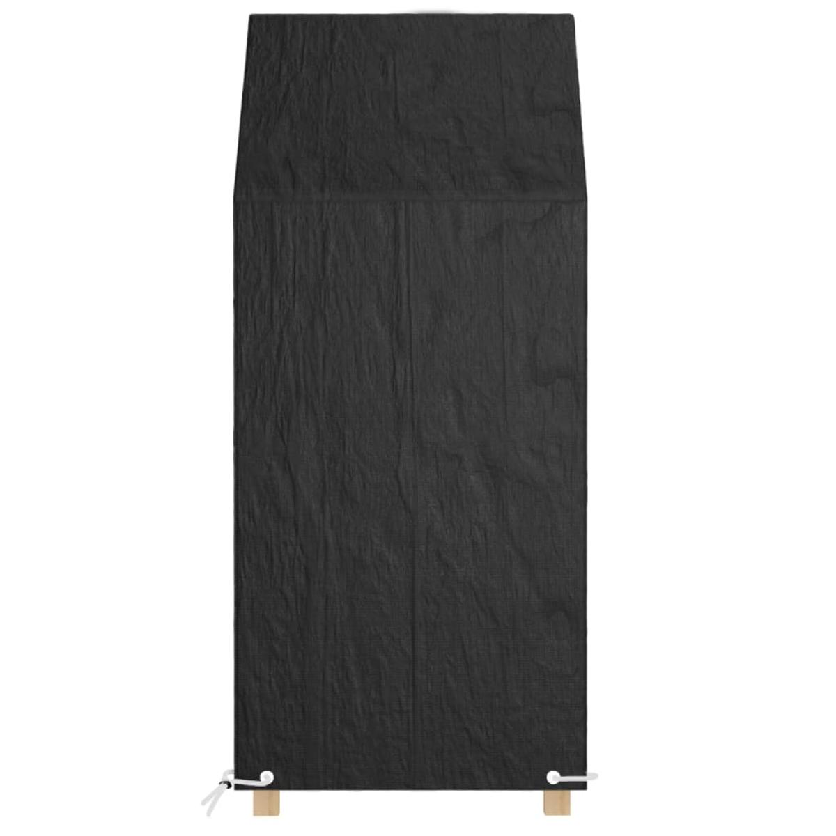 Funda de silla de jardín 8 ojales polietileno 65x65x110/150 cm