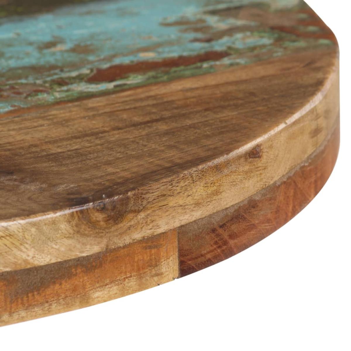 Mesa de bistró redonda madera maciza reciclada Ø50x75 cm