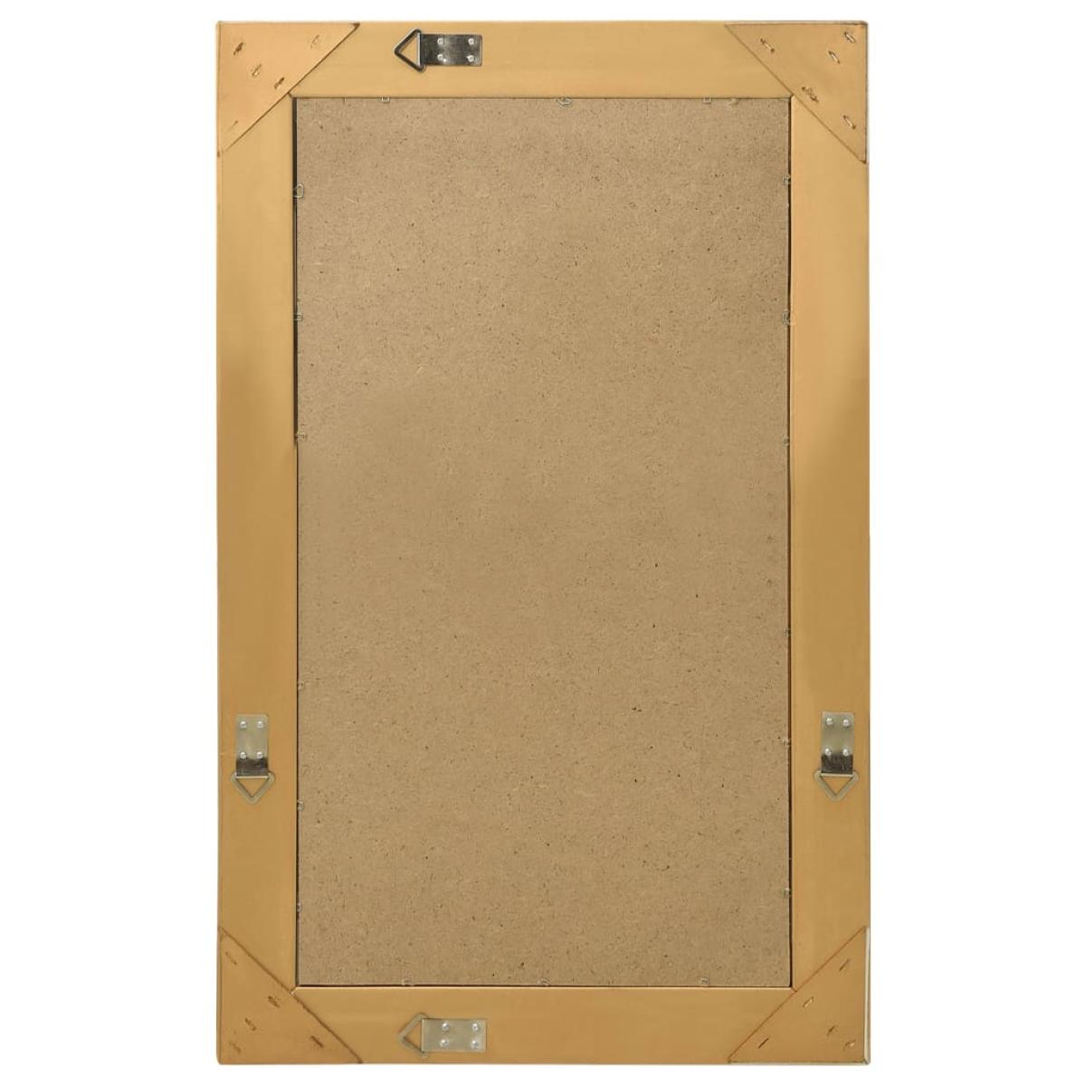 Espejo de pared estilo barroco dorado 50x80 cm