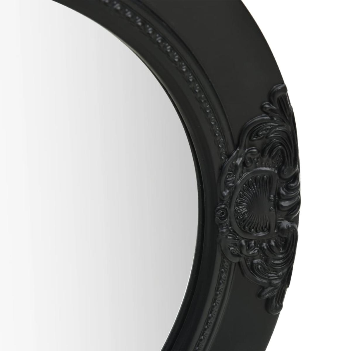Espejo de pared estilo barroco negro 50 cm