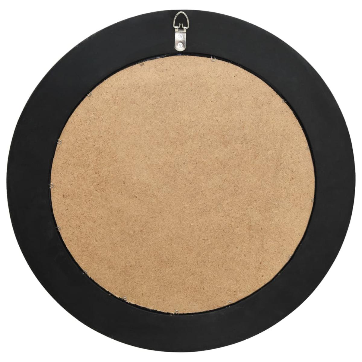 Espejo de pared estilo barroco negro 50 cm