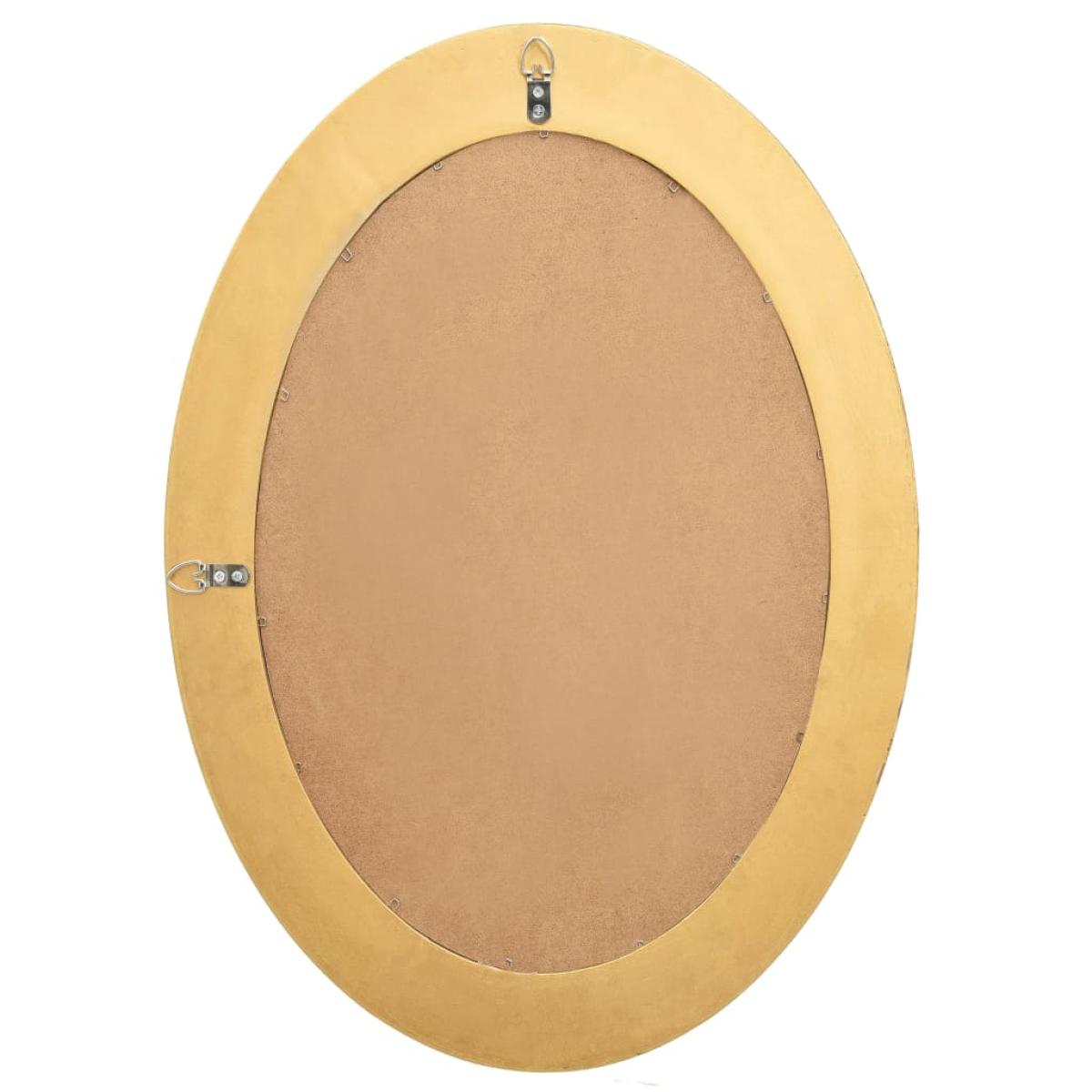 Espejo de pared estilo barroco dorado 50x70 cm