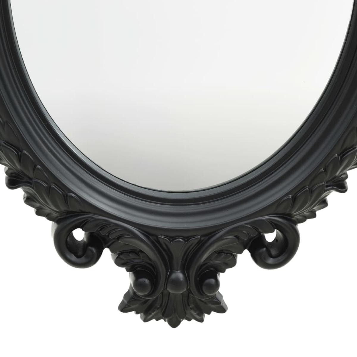 Espejo de pared estilo castillo negro 56x76 cm