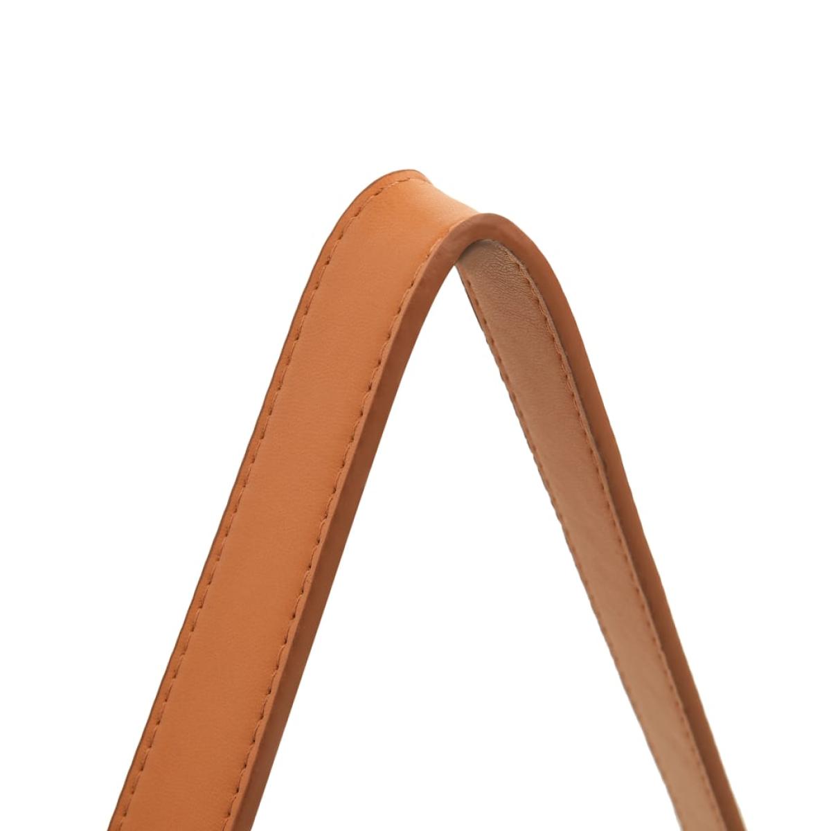 Espejo de pared con correa blanco 50 cm