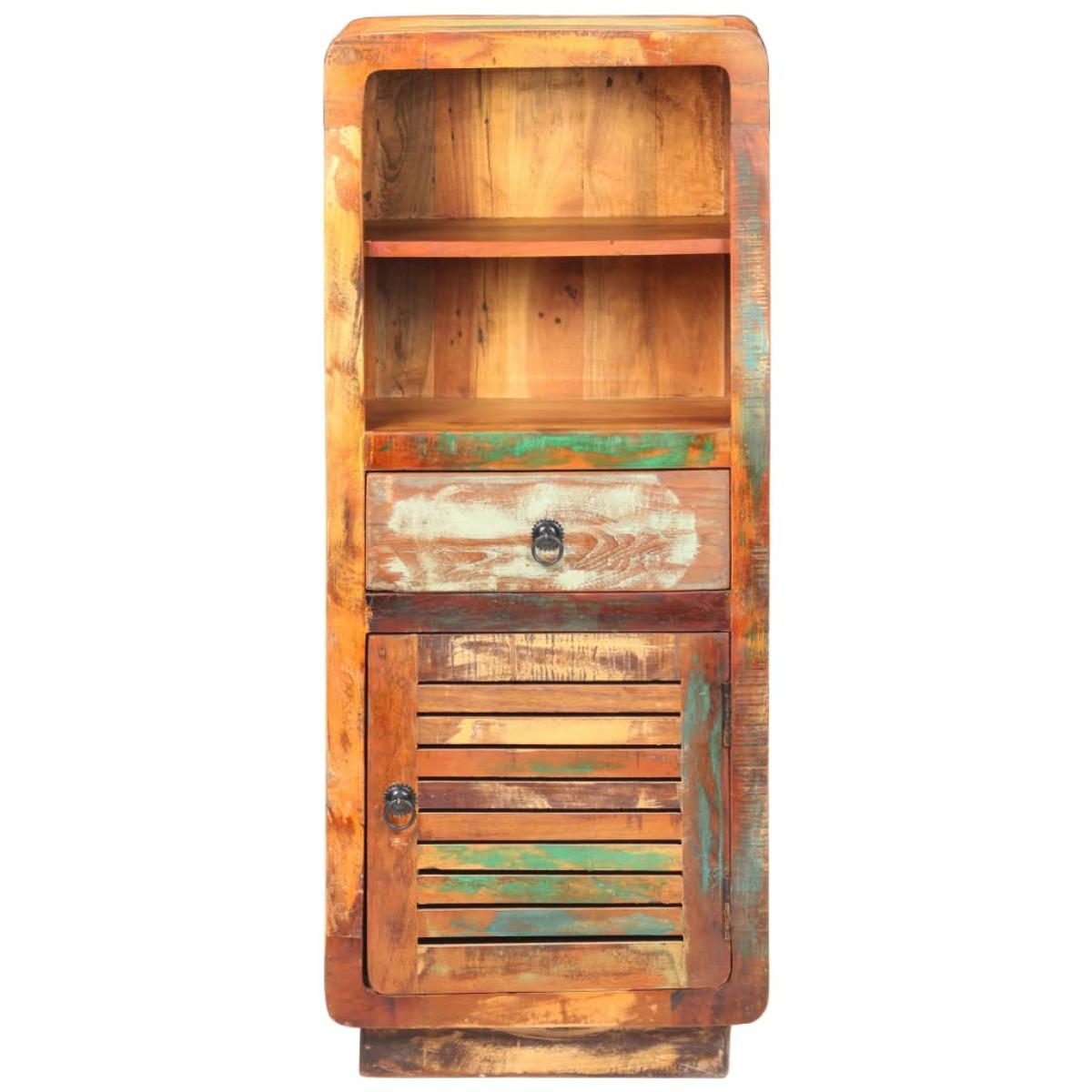 Aparador de madera maciza reciclada 45x32x110 cm
