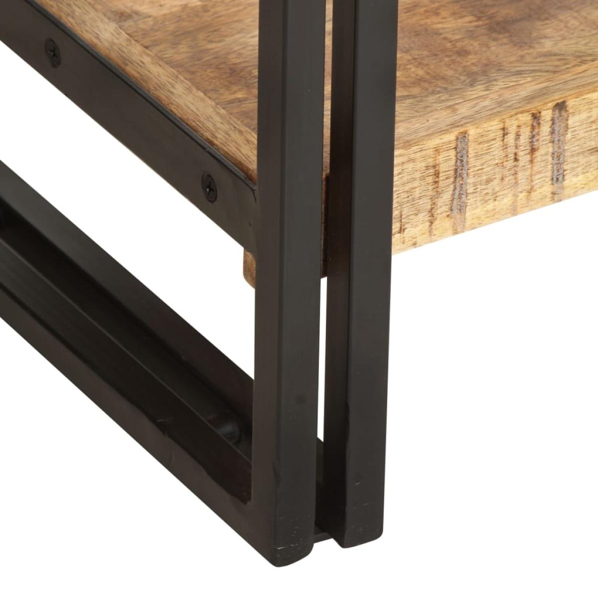 Estantería de 5 niveles madera maciza mango 40x30x180 cm