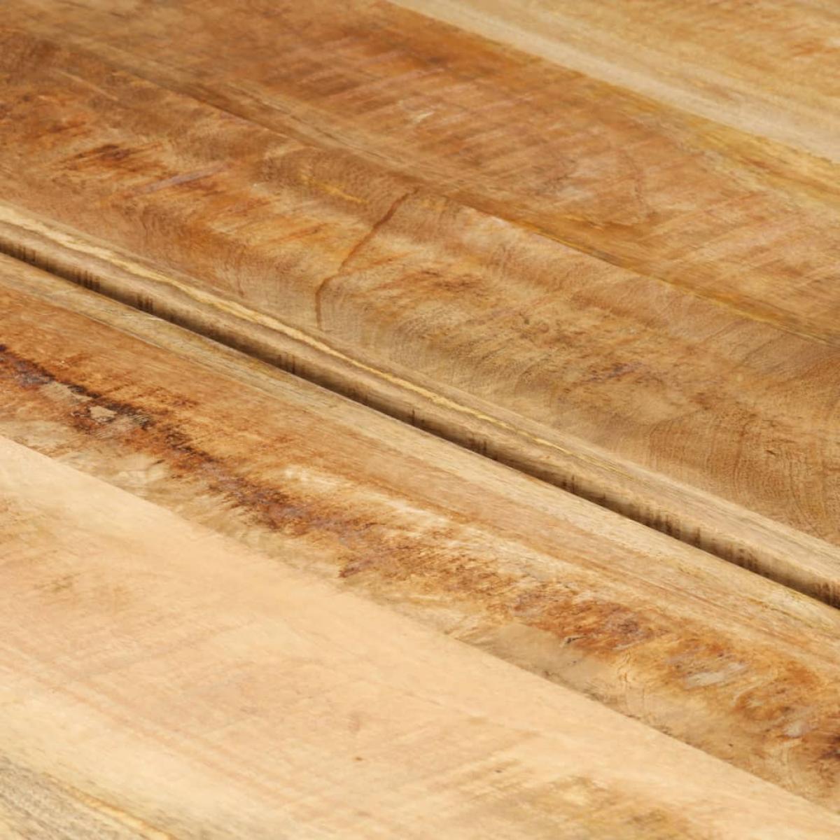 Mesa de centro de madera maciza de mango 142x90x42 cm