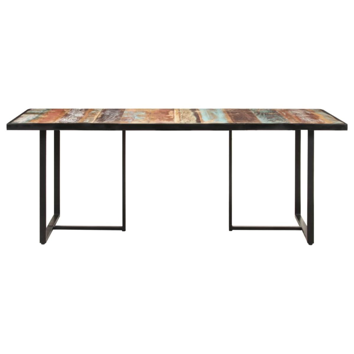 Mesa de comedor de madera maciza reciclada 200 cm