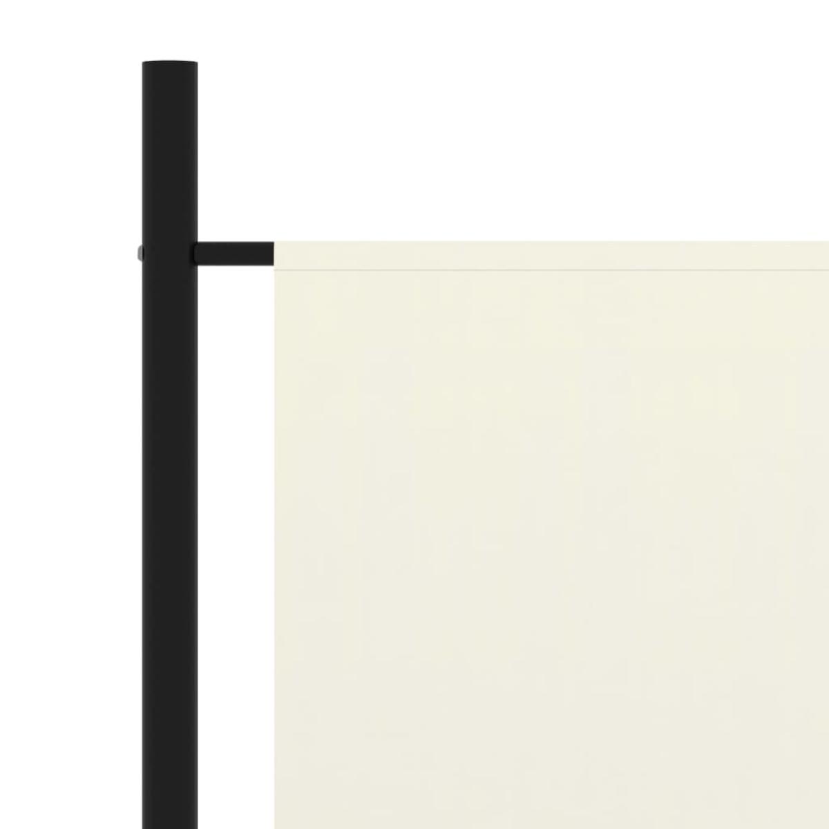 Biombo divisor de 1 panel blanco crema175x180 cm