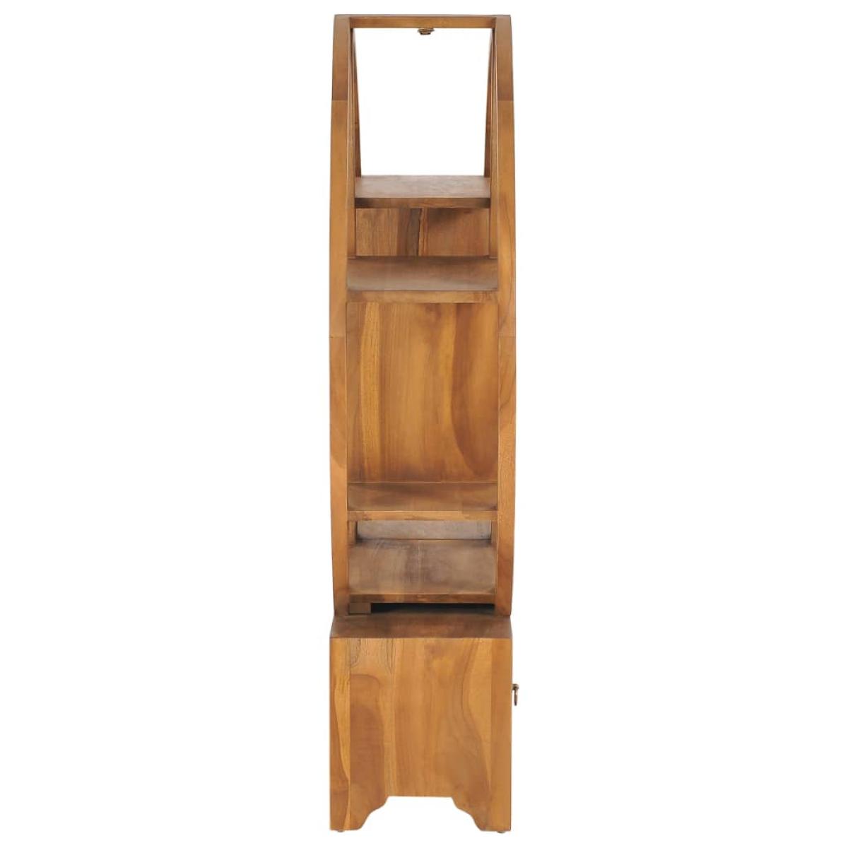 Armario con estante Yin Yang madera maciza teca 100x26x112 cm