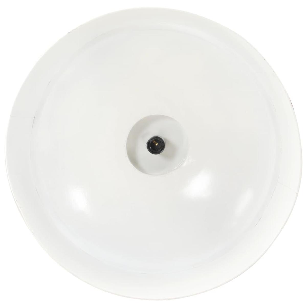 Lámpara colgante industrial 42 cm blanca E27