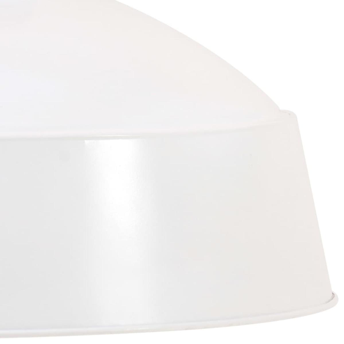 Lámpara colgante industrial 42 cm blanca E27