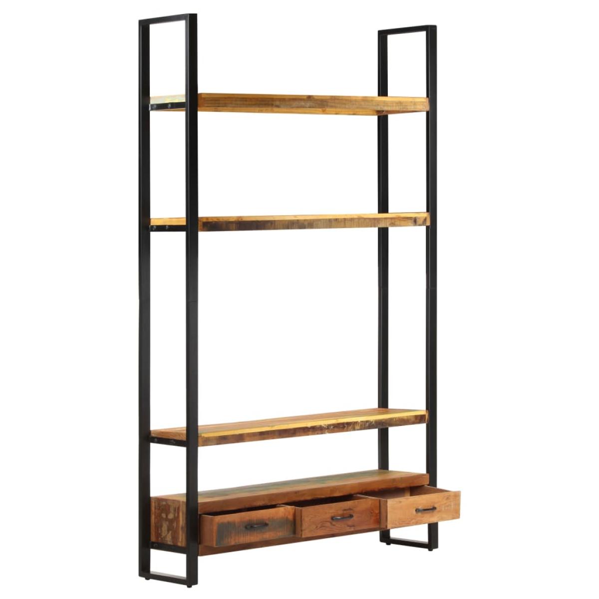 Aparador de madera maciza reciclada 118x30x200 cm
