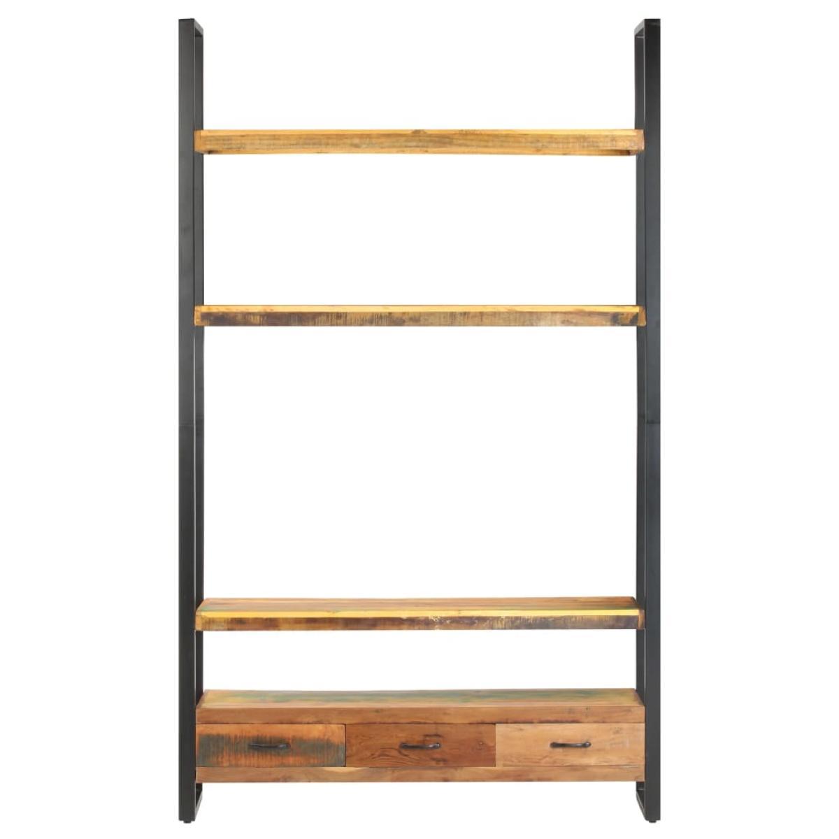 Aparador de madera maciza reciclada 118x30x200 cm