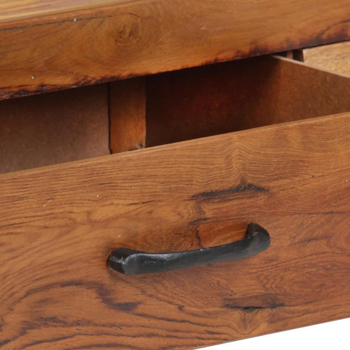 Aparador de madera maciza reciclada 118x30x200 cm