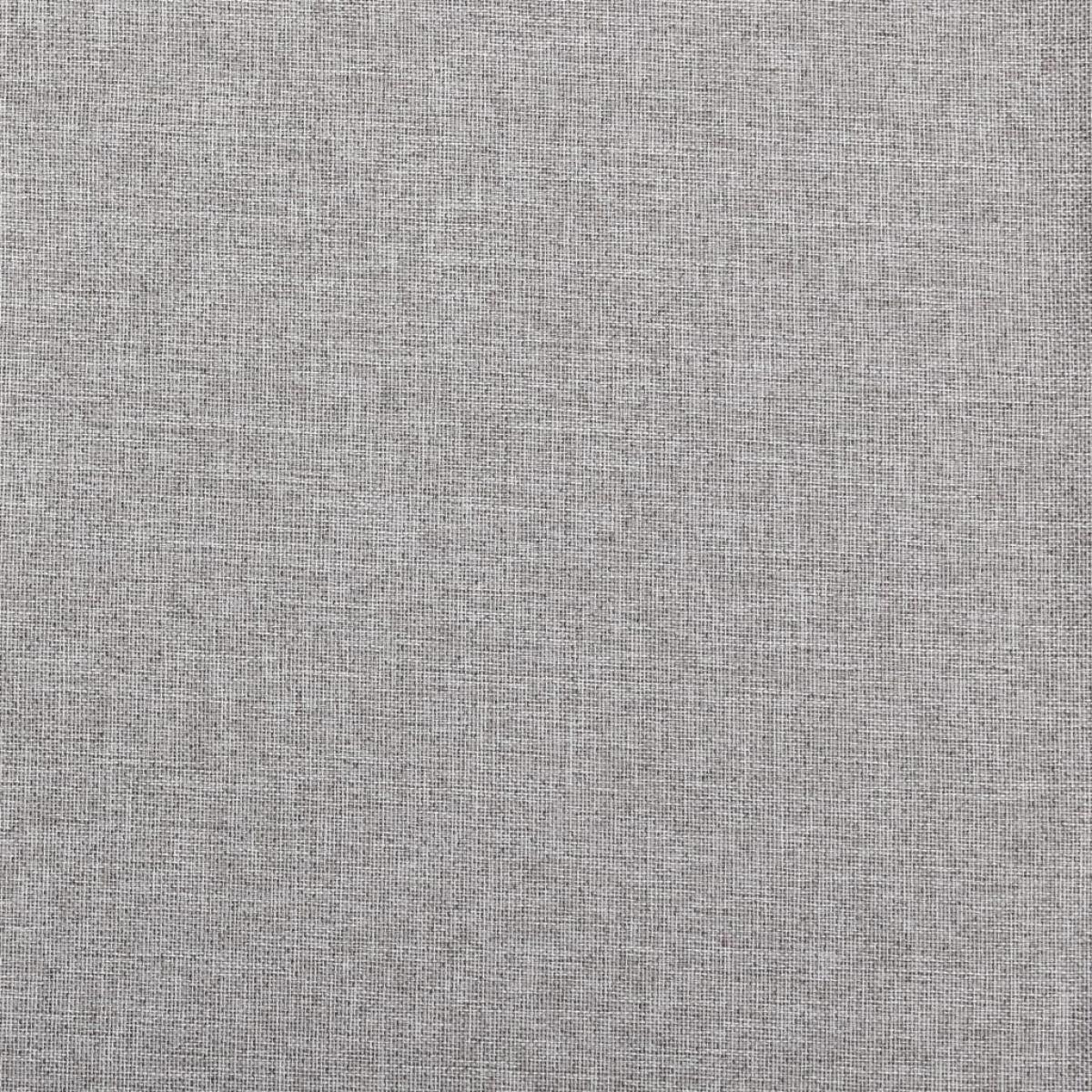 Cortinas opacas con ojales look de lino 2 pzas gris 140x225 cm