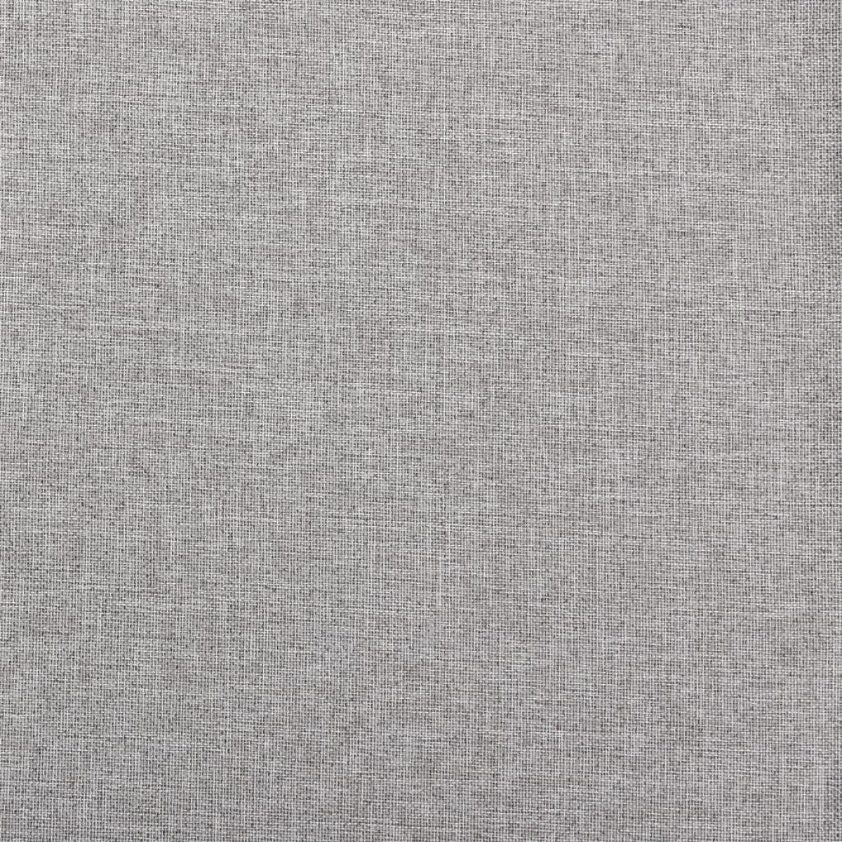Cortinas opacas con ojales look de lino 2 pzas gris 140x245 cm