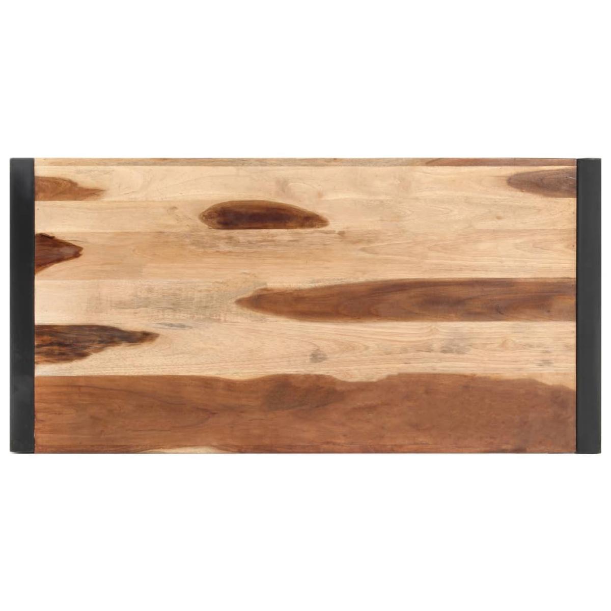 Mesa de comedor madera maciza acabado de Sheesham 120x60x75 cm
