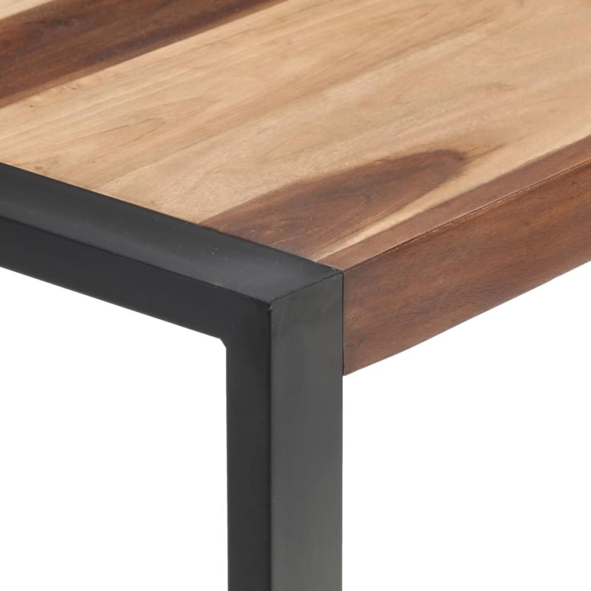 Mesa de comedor madera maciza acabado de Sheesham 120x60x75 cm
