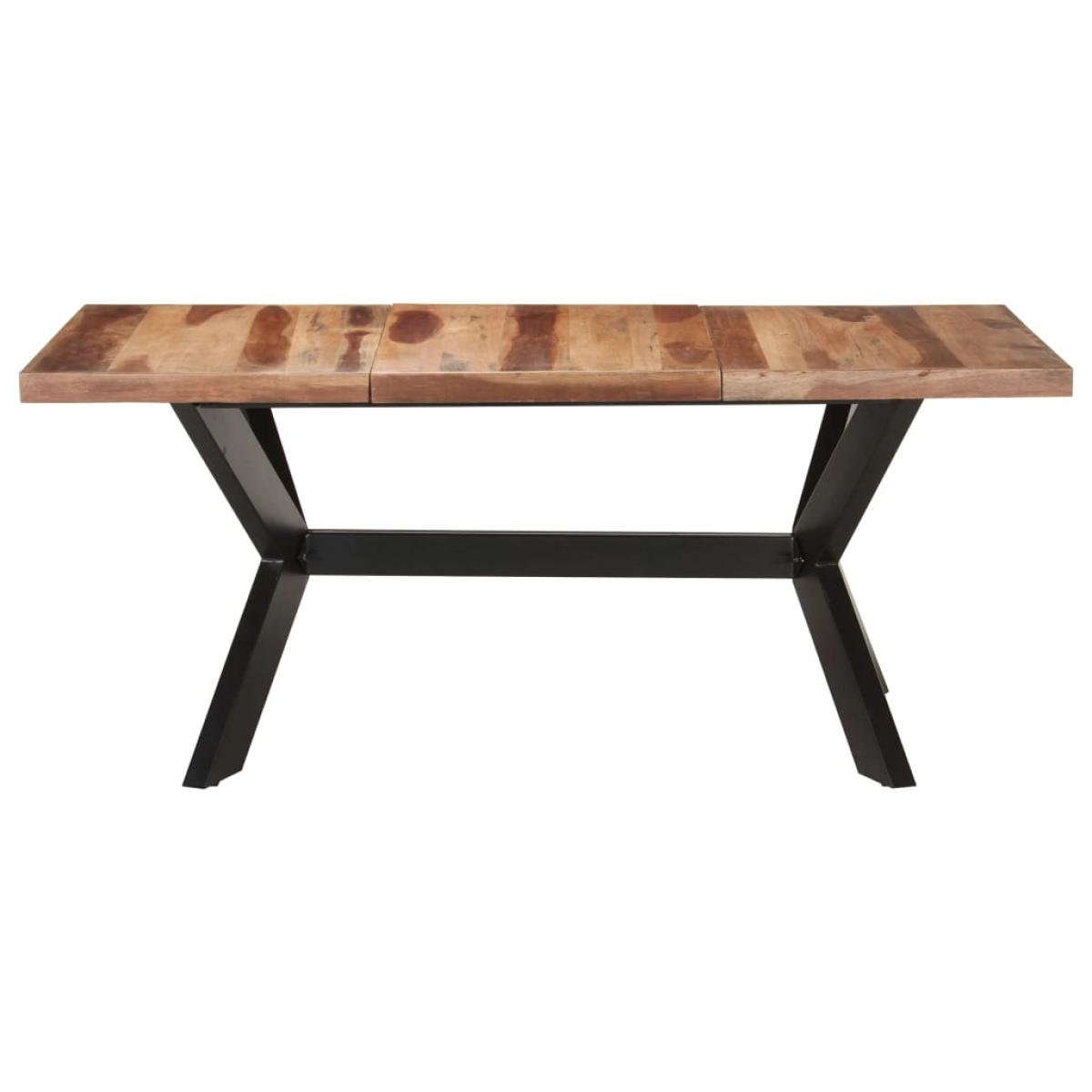Mesa de comedor de madera acacia acabado miel 180x90x75 cm
