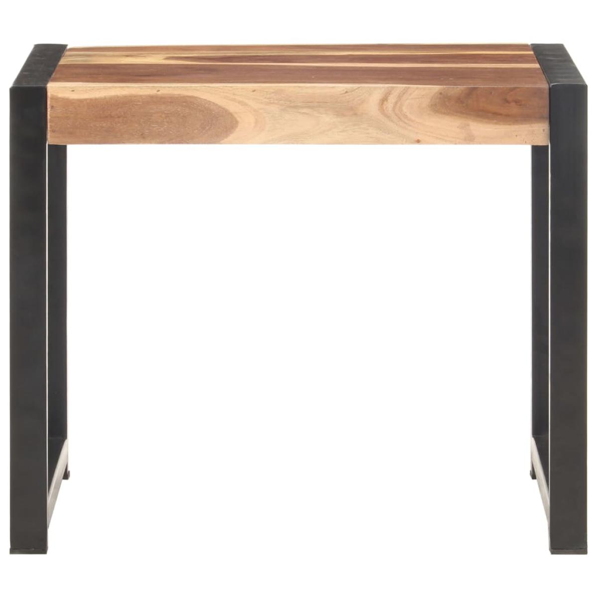 Mesas apilables 3 uds madera maciza con acabado de sheesham
