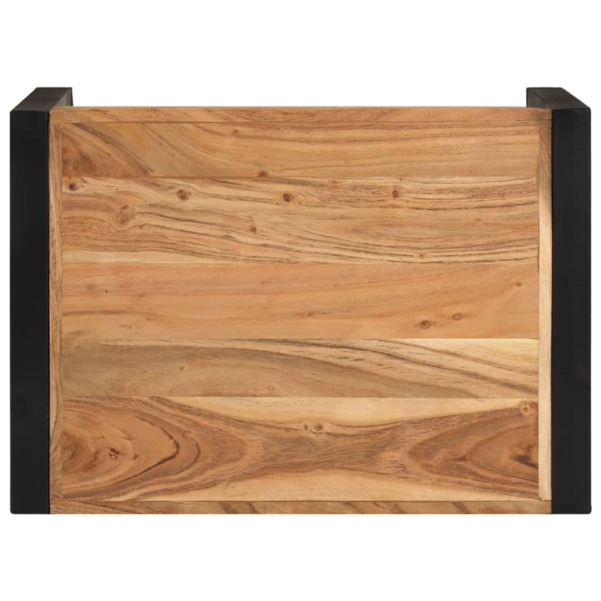 Mesas apilables 3 uds madera maciza con acabado de sheesham