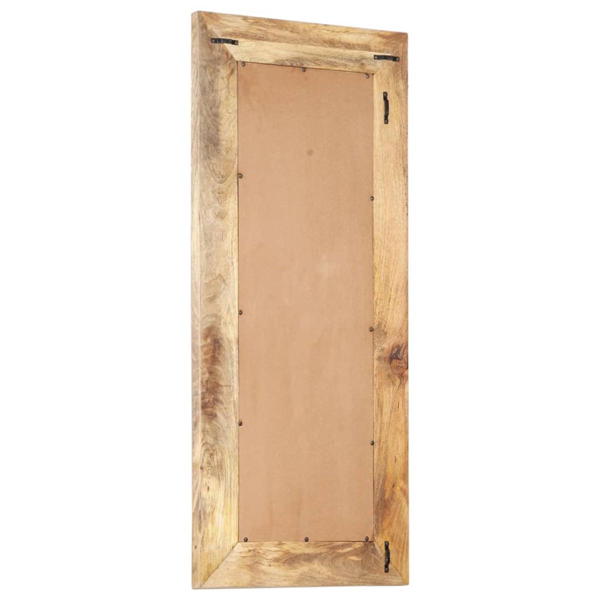 Espejo tallado a mano madera maciza de mango 110x50x2,6 cm