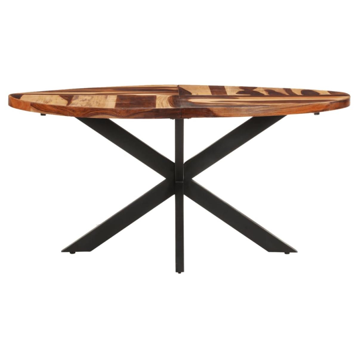 Mesa de comedor madera acacia con acabado sheesham 160x90x75 cm