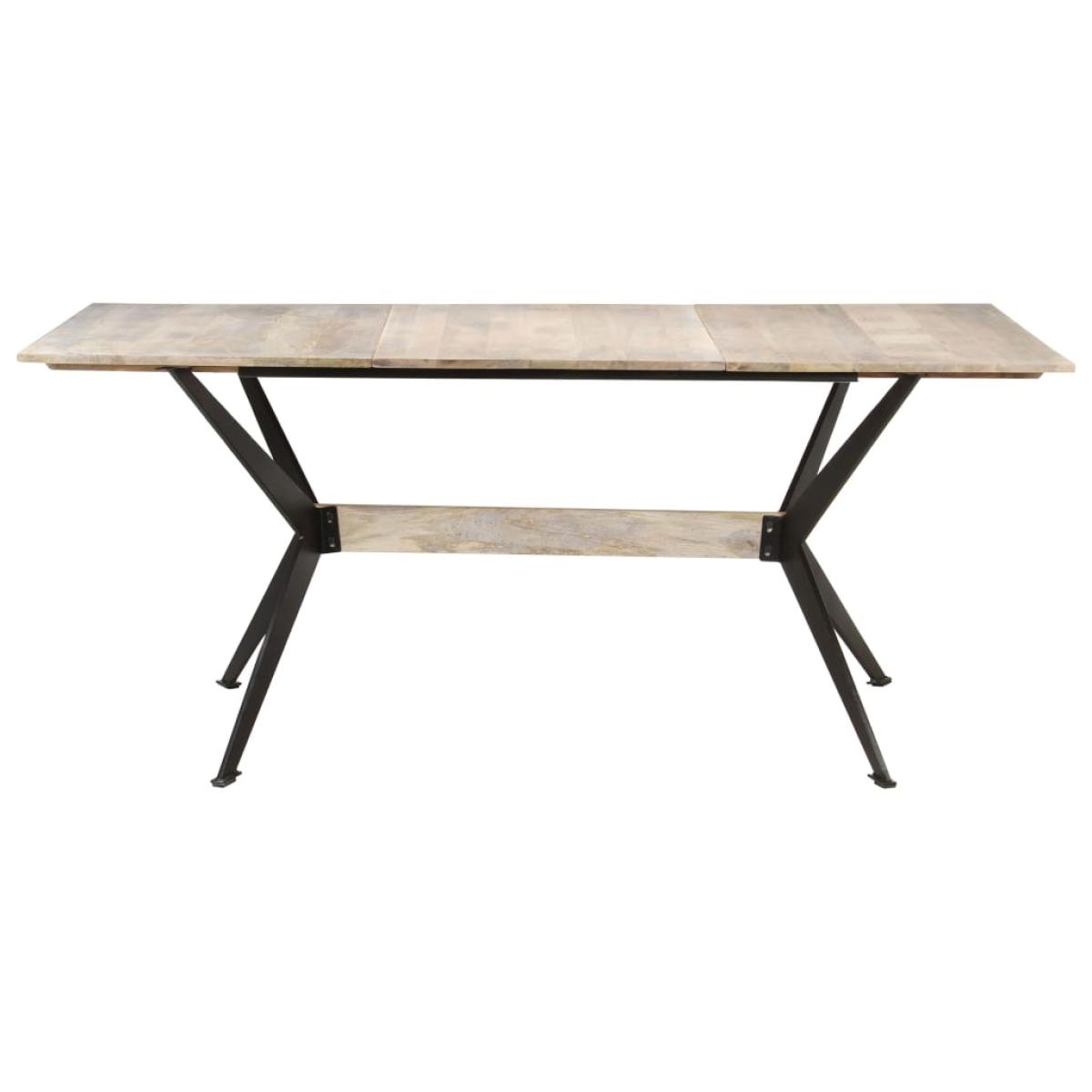 Mesa de comedor de madera maciza de mango 180x90x76 cm