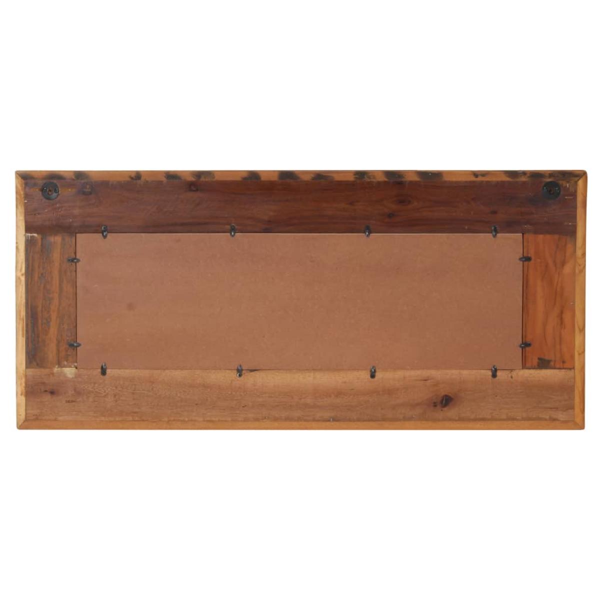 Espejo con enchapado de Buda madera maciza reciclada 110x50 cm