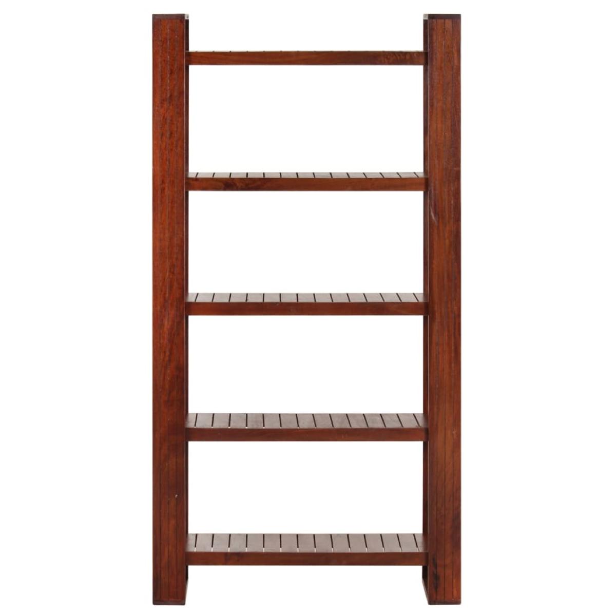 Librería de madera maciza de acacia marrón miel 85x30x166 cm 